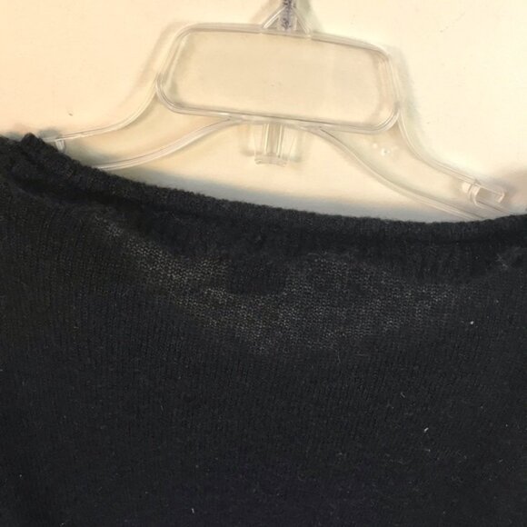 Chiaramente Ruffles Mohair Sweater Crew Neck Cozy Wool Blend Lightweight Knit XL - Picture 5 of 14